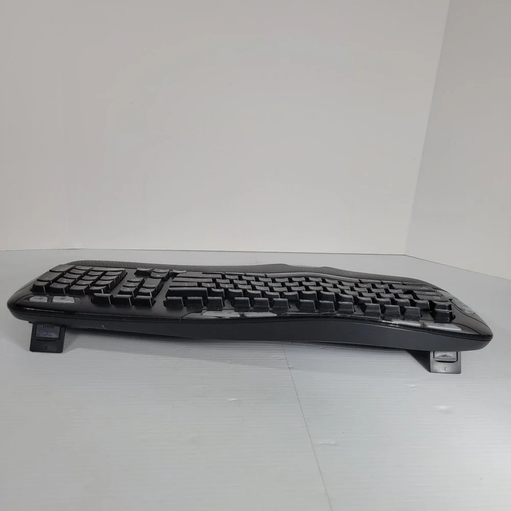 Logitech K350 920-001996 Comfort Wave Wireless Keyboard Black TESTED NO RECIEVER
